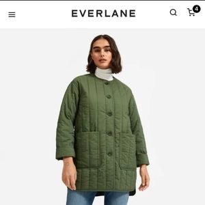 NWOT Everlane cotton coat - medium